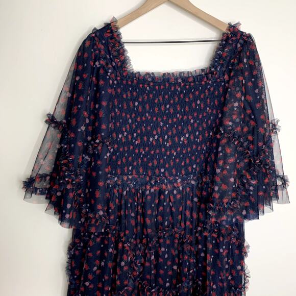 Jessakae Everafter Ever After Dress Navy Floral Womens XXL 2XL Blue - Picture 5 of 16